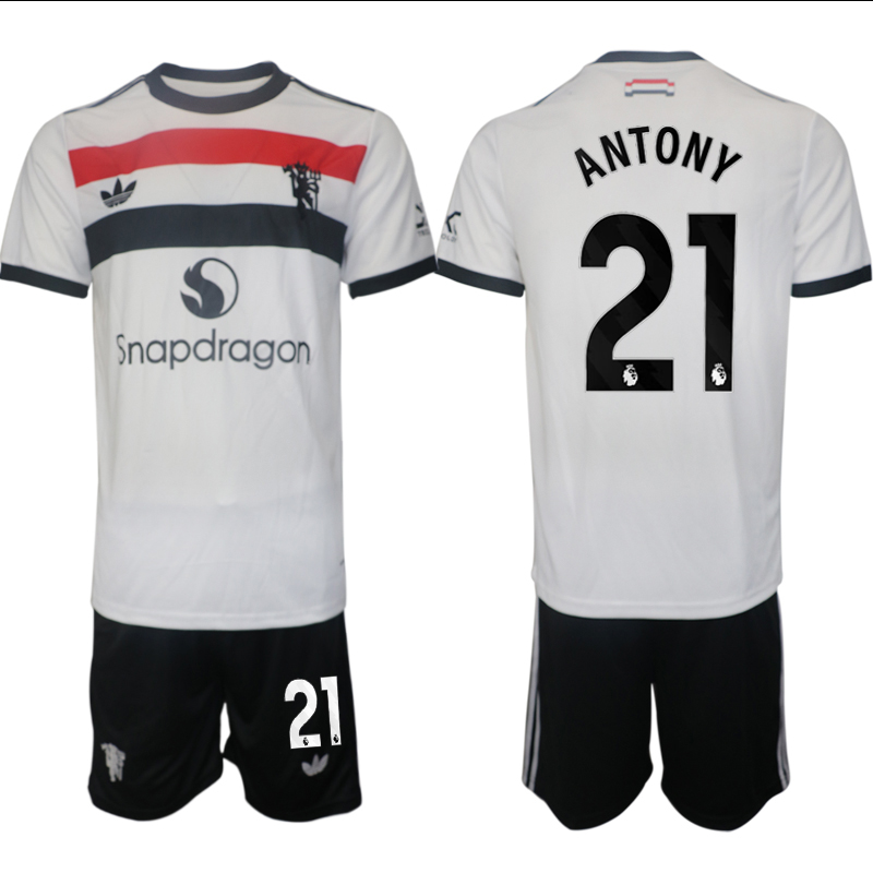 Men 2024-2025 Club Manchester United away white #21 Soccer Jersey